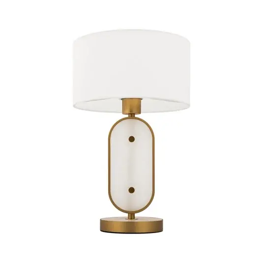 Super Cena Stolní lampa Maytoni Marmo, zlatá barva/přírodní kámen