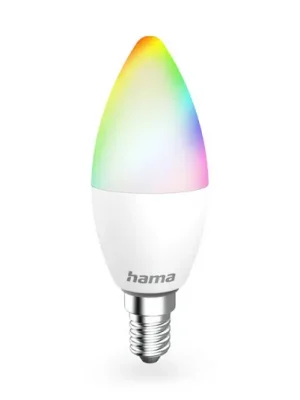 Hama Smart LED čirá E14 C35 svíčka WLAN Matter 4,9 W RGBW Nízká Cena