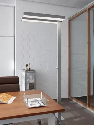 LED stojací lampa MAULjuvis, stříbrná, 196 cm, stmívatelné Zlevněný