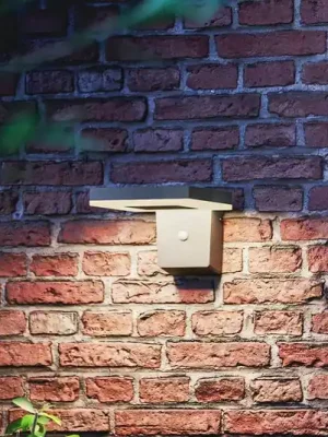 Philips LED solární nástěnné světlo Zonal, hlava 16 x 16 cm Vysoce Kvalitní