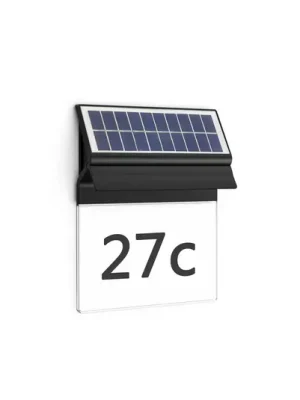 Philips LED solární nástěnné světlo s domovním číslem Enkara Sezónní Sleva