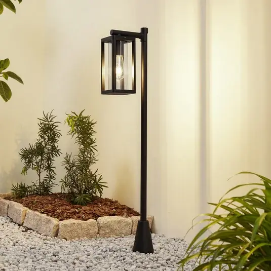 Výhodná Nabídka Osvětlení cesty Lucande Siveta, výška 100 cm, černé, E27, IP65