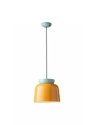 Autentický Závěsná lampa Corcovado, světle modrá/žlutá