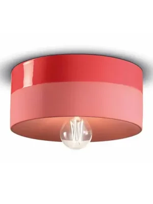 Bezpečná Platba Stropní svítidlo Pi keramické lesklé/matné Ø 25 cm červené
