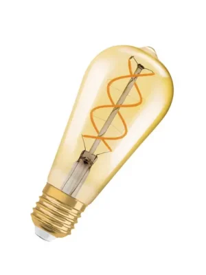 Autentický OSRAM LED Vintage 1906 Edison, zlatá, E27, 4 W, 2 000 K, stm.