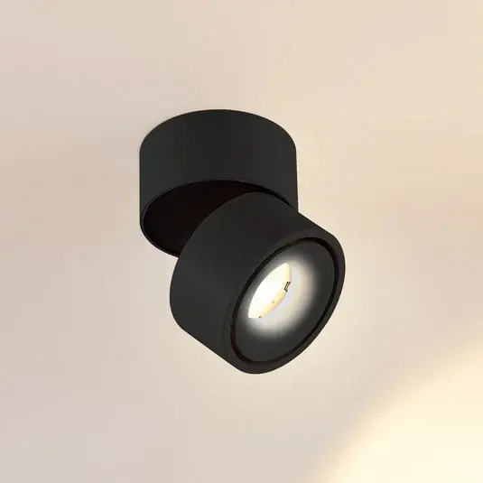 Arcchio LED stropní bodové světlo Rotari, 980 lm, 1 svítidlo, černé Ověřený