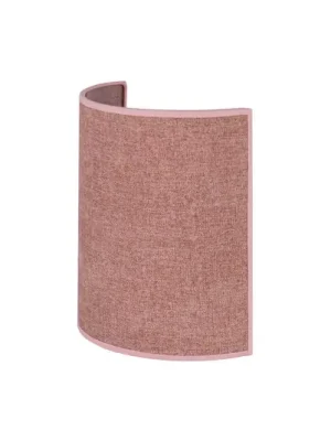 Finální Výprodej Euluna nástěnné světlo Celine, růžové, žinylková tkanina, výška 24 cm