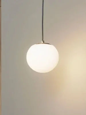 Závěsná lampa Lucande Bidolo, mosazná barva, sklo, 15 cm, IP44 Omezená Nabídka