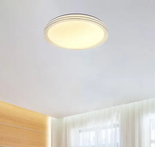 Stropní svítidlo Veleno LED, bílé, Ø 49 cm, třpytivý efekt Speciální Cena