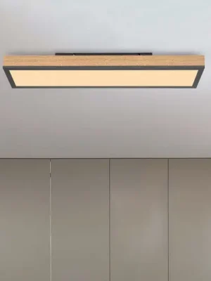 Stropní svítidlo Doro LED, délka 60 cm, dub, dřevo Nízká Cena