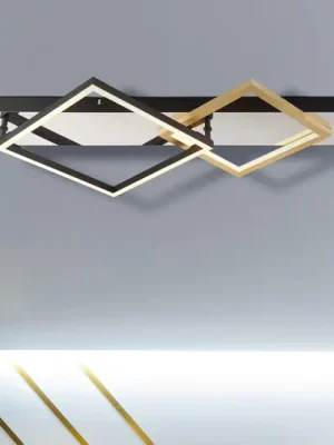 Stropní svítidlo Lesina LED, 2 světla, zlatá/černá, hliník Objednat Nyní
