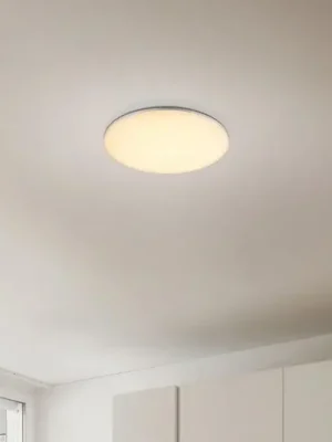 Venkovní stropní svítidlo LED Dori, Ø 33 cm, bílé, plast, IP54 Akční Nabídka