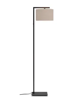 Aktuální It‘s about RoMi stojací lampa Boston, Ø 32 cm, černá/krémová