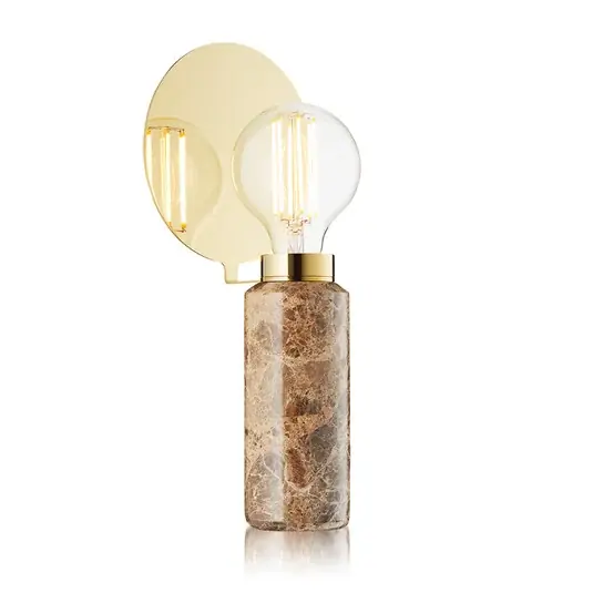 Stolní lampa Blindspot, hnědá, mramor Jen Po Omezenou Doba