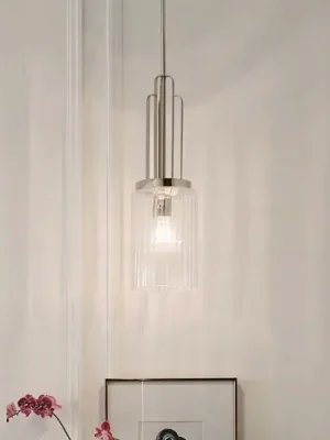 Tovární Cena Závěsné svítidlo Kimrose, 1 světlo, leštěný nikl