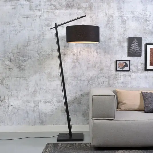 Přímo Od Výrobce GOOD & MOJO Stojací lampa Andes, černá/černá