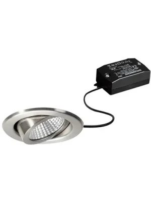 Značkový BRUMBERG LED podhledové bodové svítidlo BB09, on/off, nerezová ocel