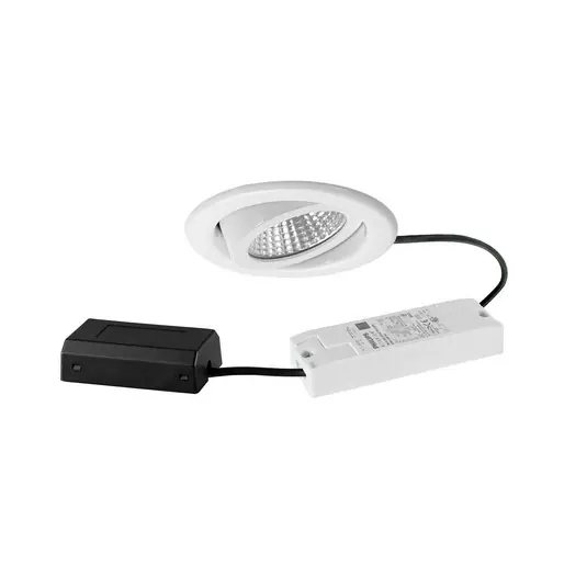 Vestavné bodové svítidlo BRUMBERG LED BB09, DALI, připojovací krabice, bílé Omezená Nabídka