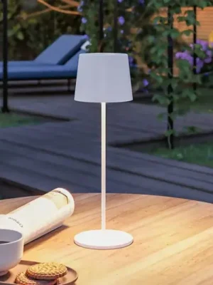 Cenový Hit Paulmann LED stolní lampa na baterie Gilo, bílá, plast, IP44