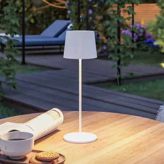Cenový Hit Paulmann LED stolní lampa na baterie Gilo, bílá, plast, IP44