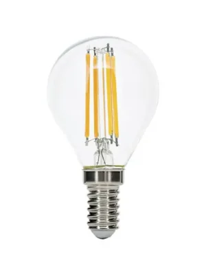 Nízká Cena LED žárovka E14 G45 čirá 6W 827 720lm stmívatelná