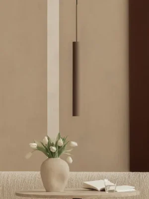 Speciální Cena Závěsné světlo Audo Tubulaire, výška 48 cm, bronz, hliník