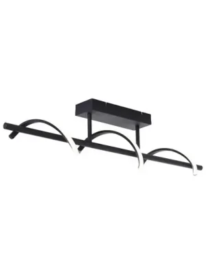 Akční Nabídka Stropní svítidlo LED Eunice, délka 80 cm, černá, kov