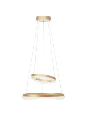 Závěsné svítidlo Aurora LED, zlatá barva, Ø 30 cm, hliník, CCT Objednat Nyní