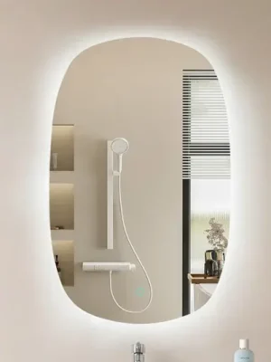 Zrcadlo Lucande LED Celestiel, oválné, vyhřívané, CCT, 80 cm Koupit Online