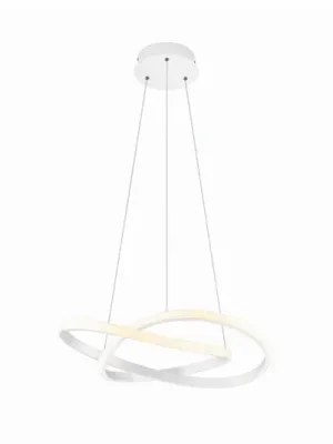 Super Cena Závěsné svítidlo Course LED, matná bílá, 4 000 K, Ø 60 cm, kov