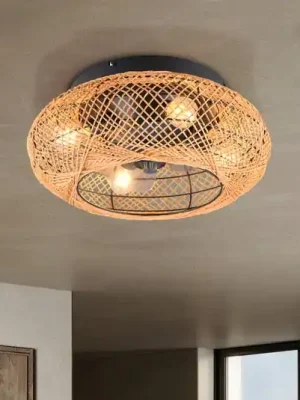 Stropní ventilátor Lillesand se světlem, tichý, Ø 50 cm, FB Must-Have