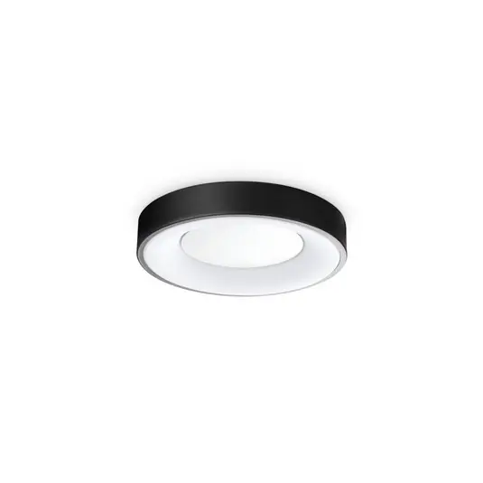 Ideal Lux LED stropní svítidlo Planet, černé, Ø 30 cm, kovové Víkendová Akce