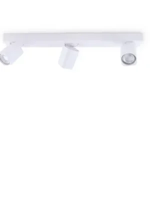 Přímo Od Výrobce Ideal Lux stropní bod Rudy Square, bílý, se třemi žárovkami, kovový