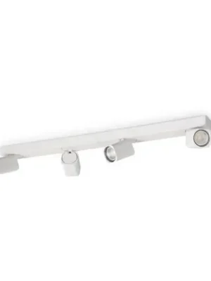 Výprodej Ideal Lux stropní bod Rudy Square, bílý, čtyřsvětelný, kovový