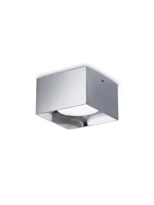 Nakupujte Hned Ideal Lux stropní svítidlo Spike Square, barva chrom, hliník, 10x10 cm
