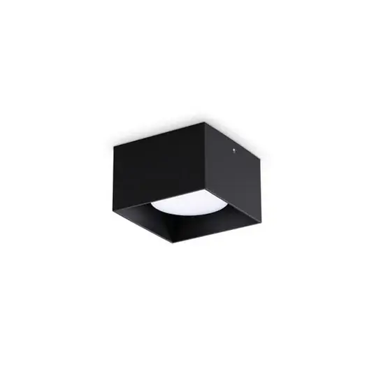 Ideal Lux downlight Spike Square, černý, hliník, 10 x 10 cm Pouze Dnes