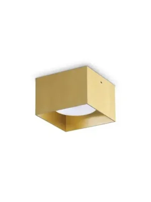 Kup Teď Ideal Lux stropní svítidlo Spike Square, mosazná barva, hliník, 10 cm