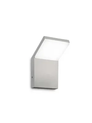 Vysoce Kvalitní Ideal Lux LED venkovní nástěnné svítidlo Styl šedý hliník, 3 000 K