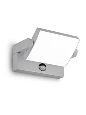 Ideal Lux LED senzorové venkovní nástěnné svítidlo Swipe šedý kov 3 000K Jen Po Omezenou Doba