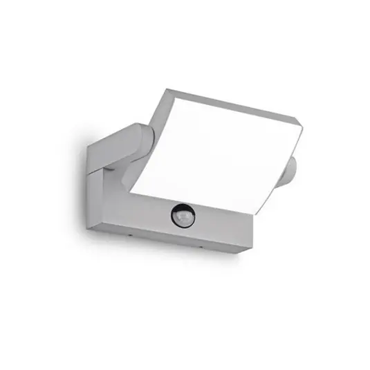 Ideal Lux LED senzorové venkovní nástěnné svítidlo Swipe šedý kov 3 000K Jen Po Omezenou Doba