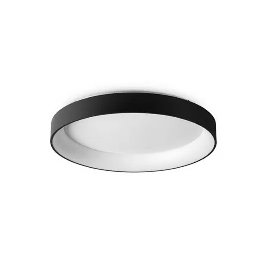 Nejprodávanější Ideal Lux LED stropní svítidlo Ziggy, černé, Ø 80 cm, kovové