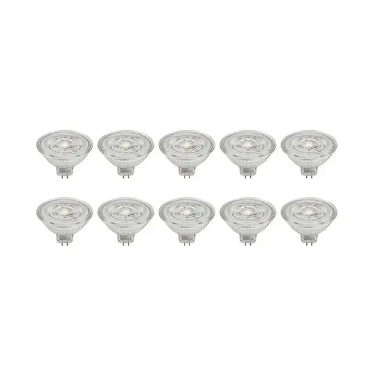 Cenově Výhodný Prios LED reflektor GU5.3 4,9W 500lm 36° čirý 827 sada 10 ks