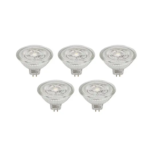 Jen Po Omezenou Doba Prios LED reflektor GU5.3 4,3W 345lm 36° čirý 827 sada 5 ks
