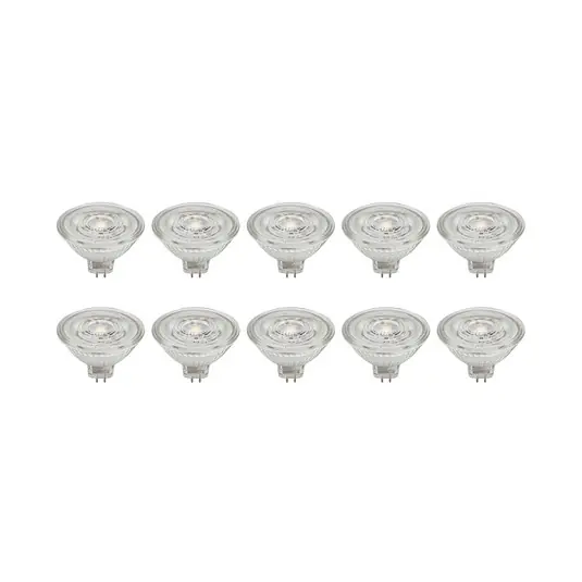 Prios LED reflektor GU5.3 4,9W 500lm 36° čirý 840 sada 10 ks Hit Sezóny
