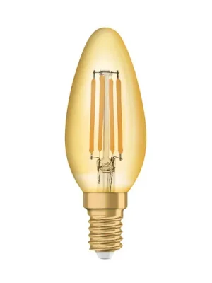 Výprodej OSRAM LED svíčka Vintage 1906, E14 Žárovka 4W 824 zlatá