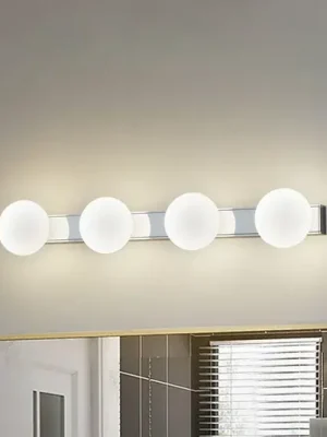 Koupelnové nástěnné svítidlo Lucande LED Myrra, chrom, sklo, 60 cm, IP44 Vrácení Zdarma