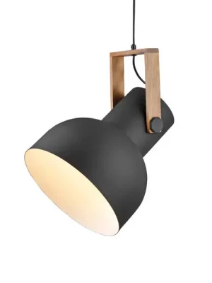 Oblíbený JUST LIGHT. Závěsné svítidlo Cup 2.0, Ø30 cm, 1 světlo, černé