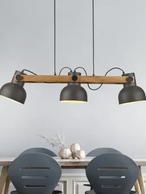Finální Výprodej JUST LIGHT. Závěsné svítidlo Cup 2.0, 3 světla, černá, kov