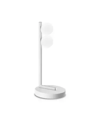Ideal Lux LED stolní lampa Ping Pong bílá 2 světla sklo kov Nejlepší Volba