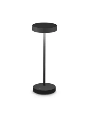 Aktuální Ideal Lux LED dobíjecí venkovní stolní lampa Toffee, černá, kovová